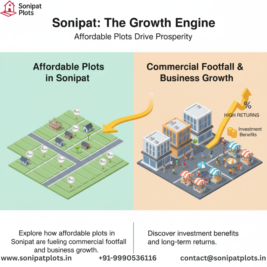 Affordable Plots in Sonipat Drive Commercial Footfall & Growth