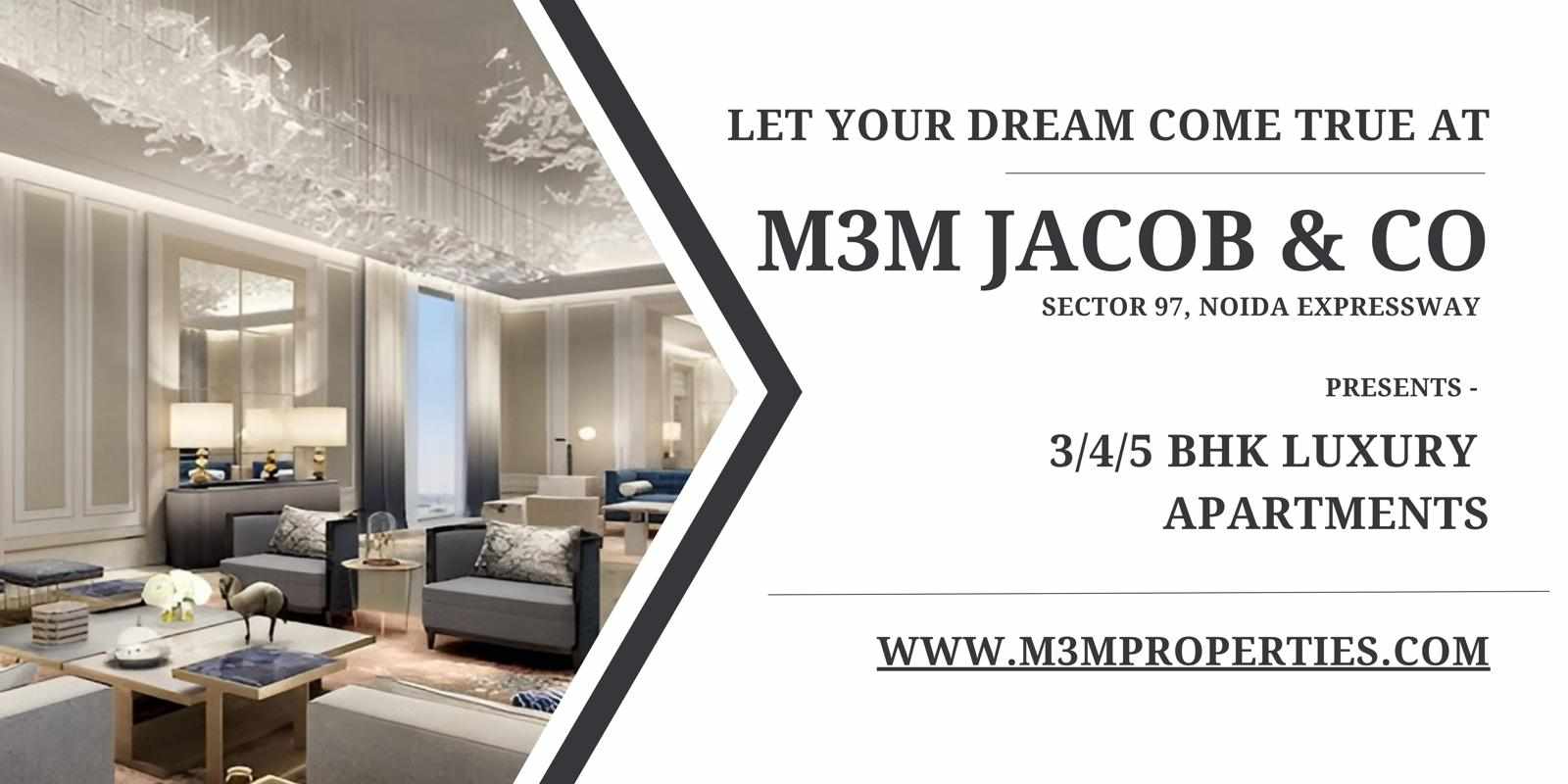 Experience Timeless Luxury at M3M Jacob and Co Residences Sector 97 Noida