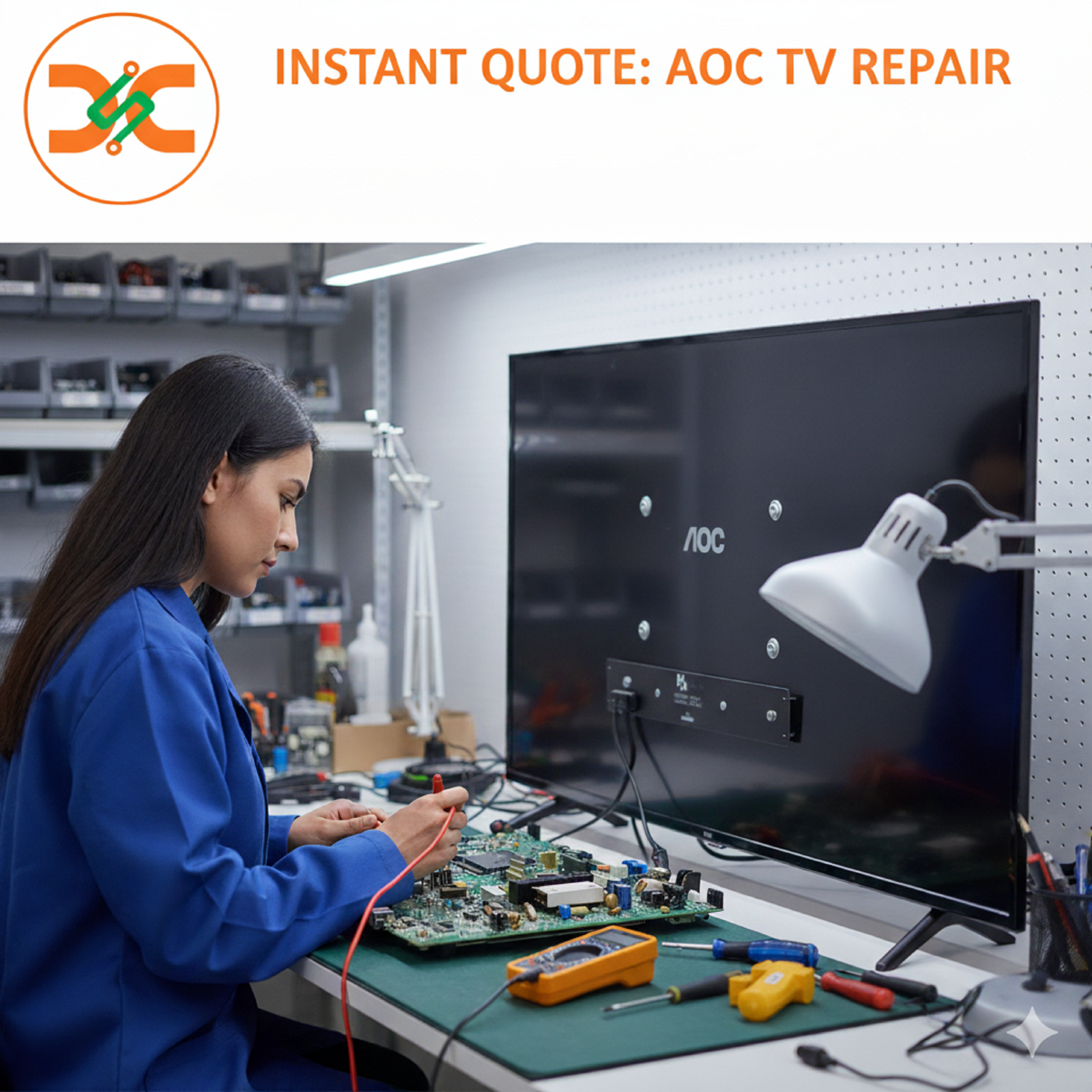 How long does it take to repair a AOC TV?