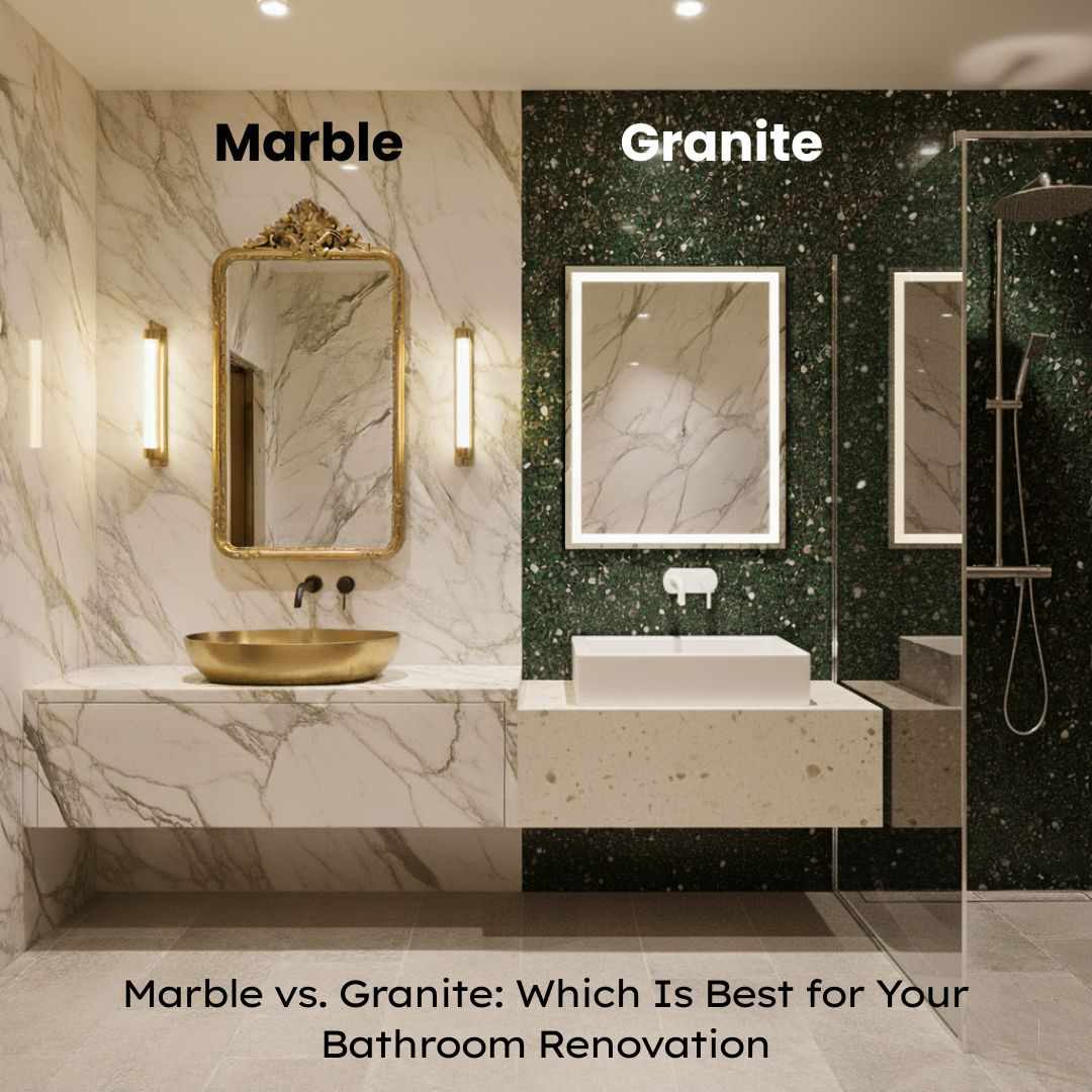 Marble vs. Granite: Which Is Best for Your Bathroom Renovation and Why?
