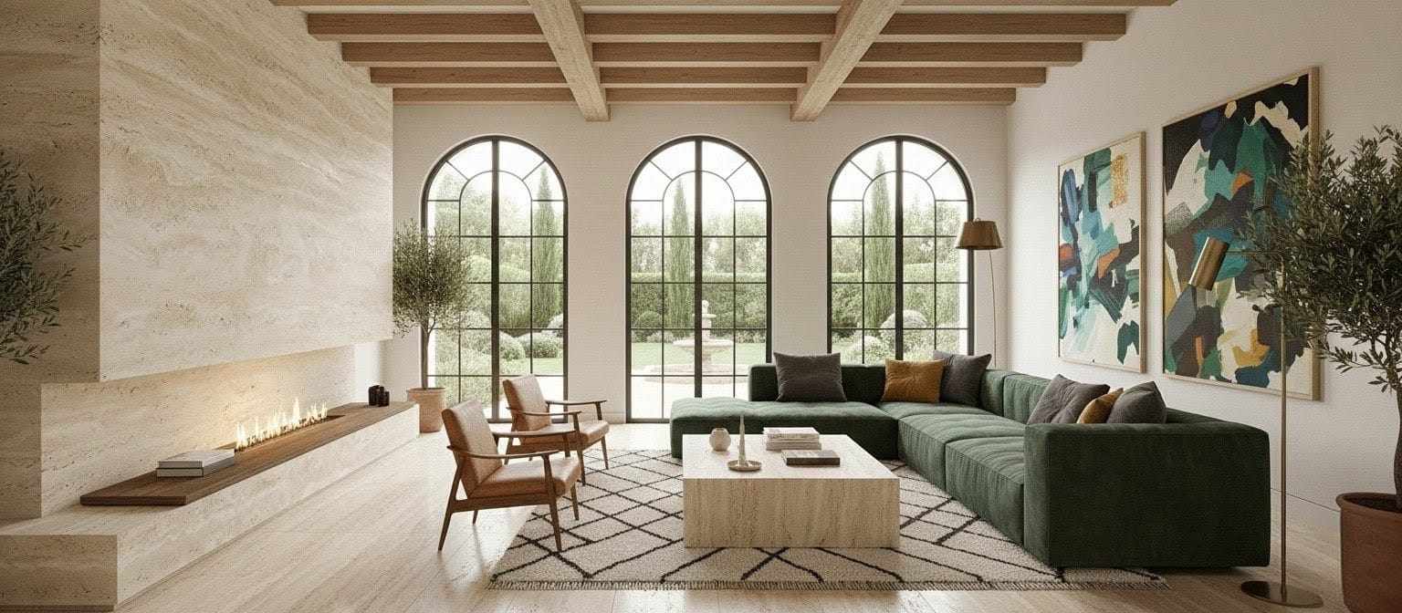 Travertine Marble in Your Living Room: Design Ideas