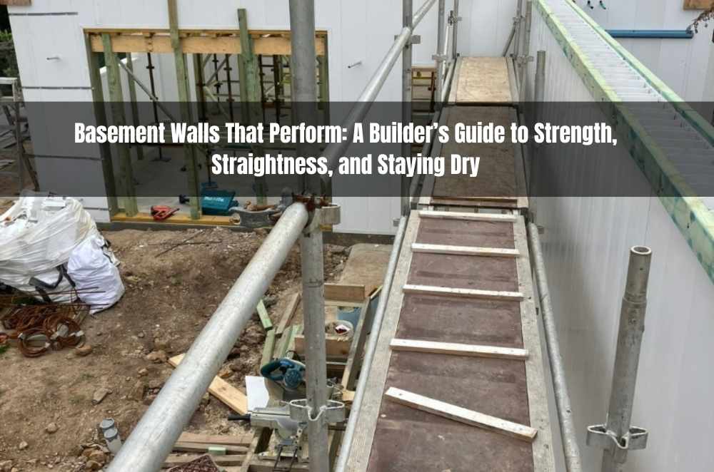 Basement Walls That Perform: A Builder’s Guide to Strength, Straightness, and Staying Dry