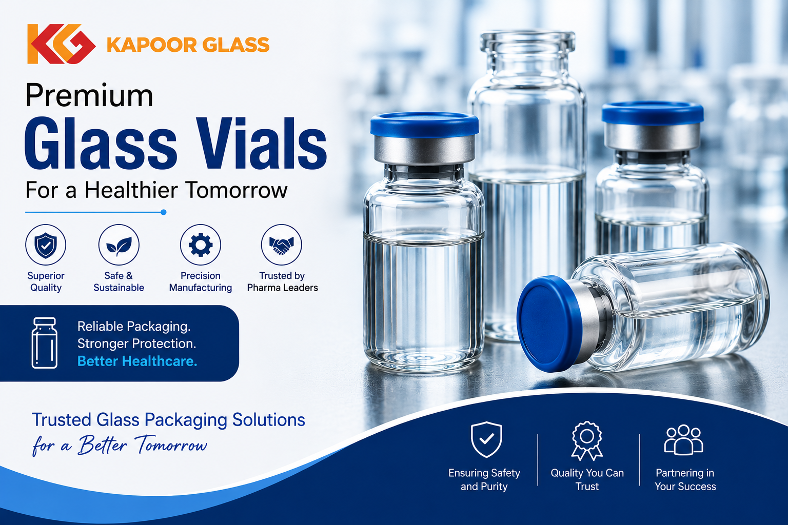 Best Glass Vial Manufacturers for Quality Packaging | Kapoor Glass
