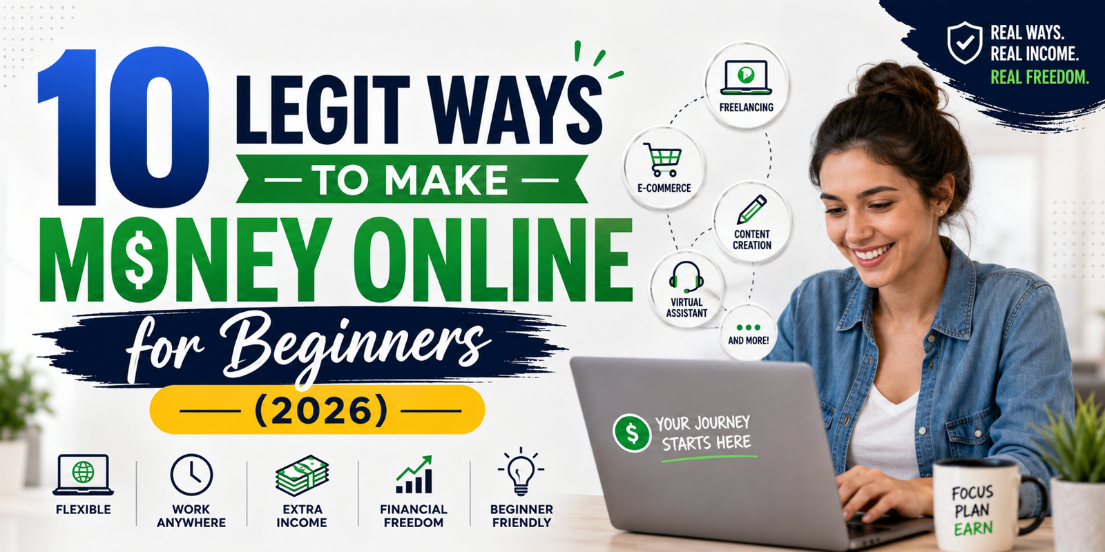 10 Legit Ways to Make Money Online for Beginners (2026)