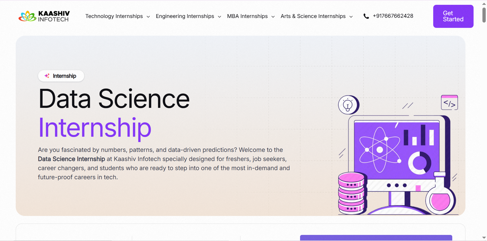 data science internship in chennai for freshers