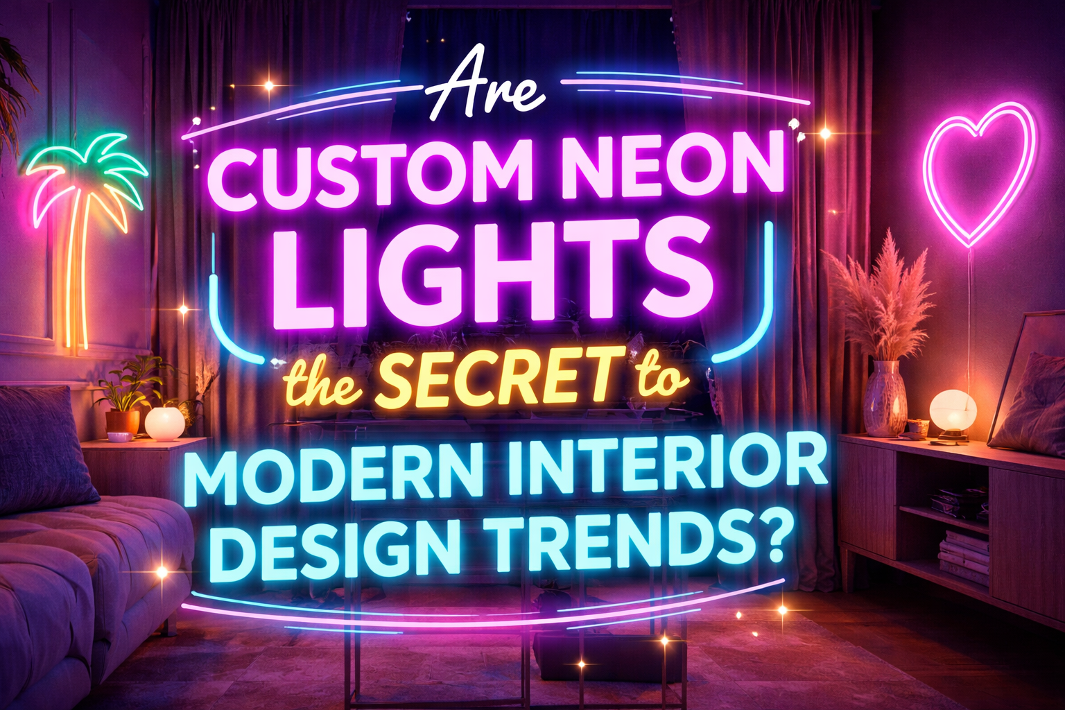 Can Custom Neon Lights Include Company Taglines?