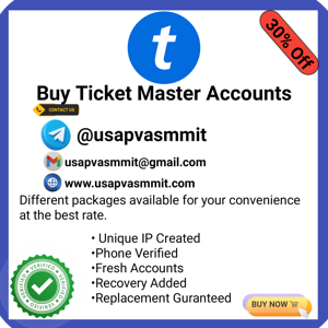 How to Buy Aged Ticketsmaster Accounts Safely