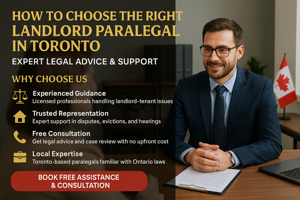 How to Choose the Right Landlord Paralegal in Toronto for Your Legal Needs?