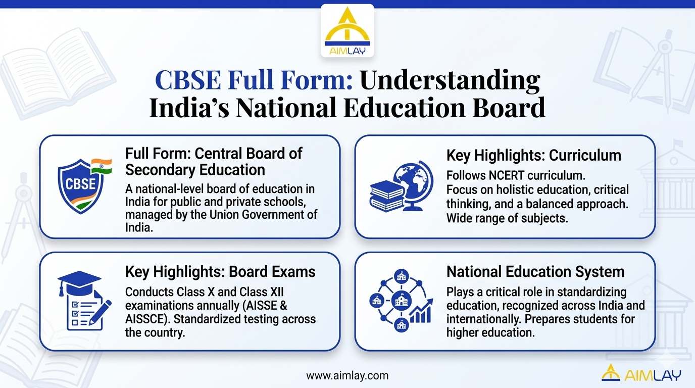 CBSE Full Form: Understanding India’s National Education Board