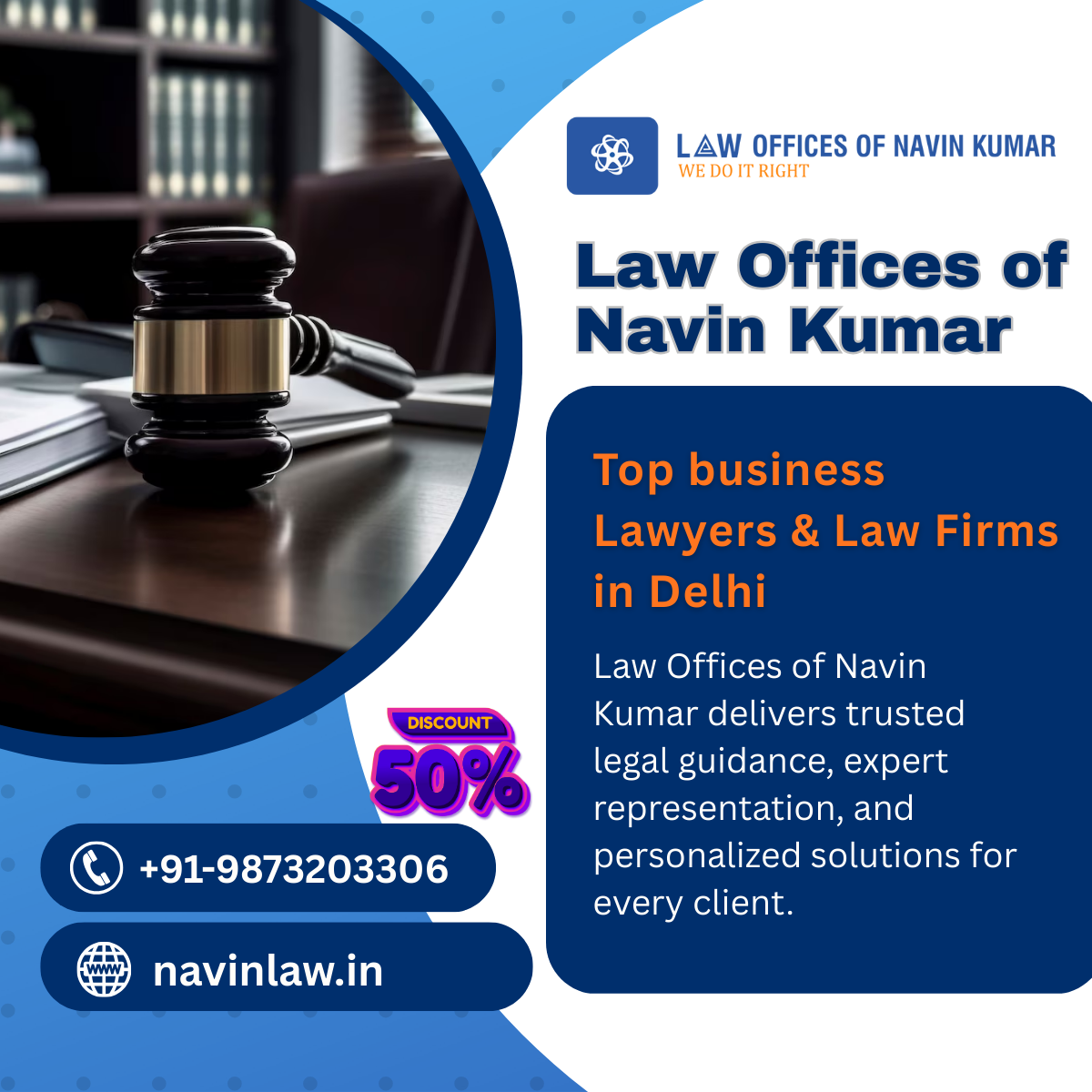 Top Business Lawyers in Delhi – Law Offices of Navin Kumar