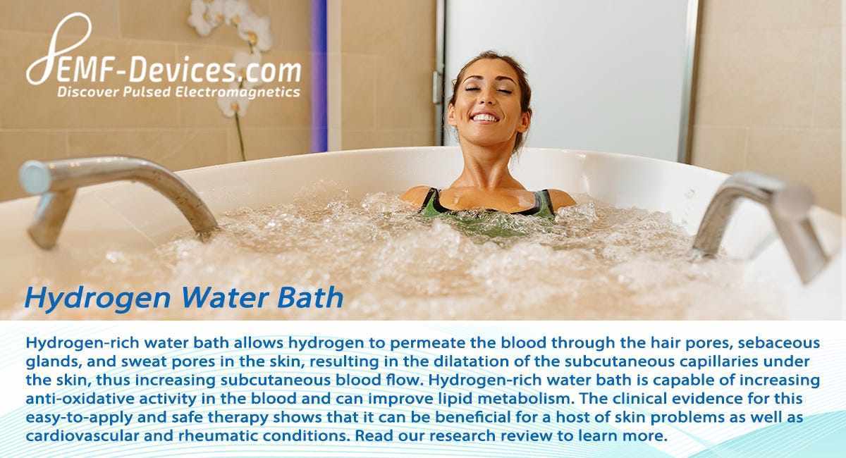 hydrogen water bathing research