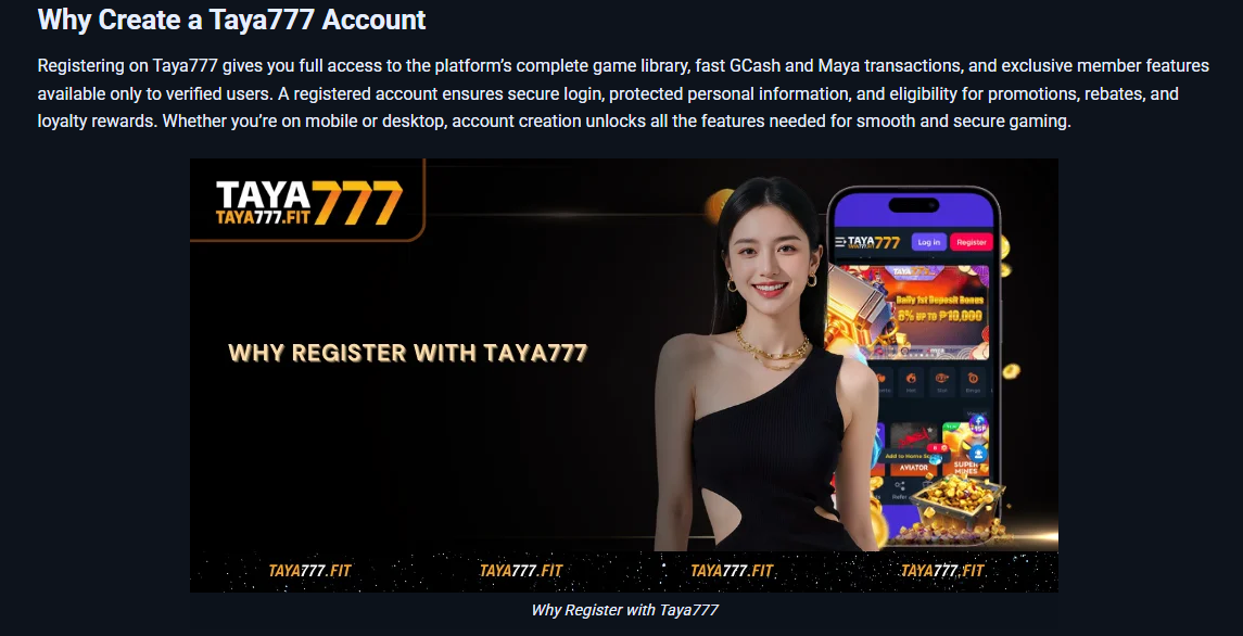 Tried Creating a Taya777 Account Today — Here’s What I Noticed