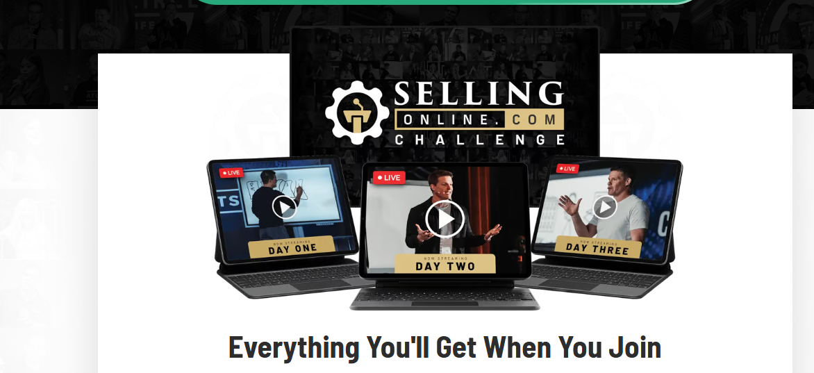 (ALLCOURSESAVAILABLE.COM)Russell Brunson – Selling Online Challenge + Replays + OTO