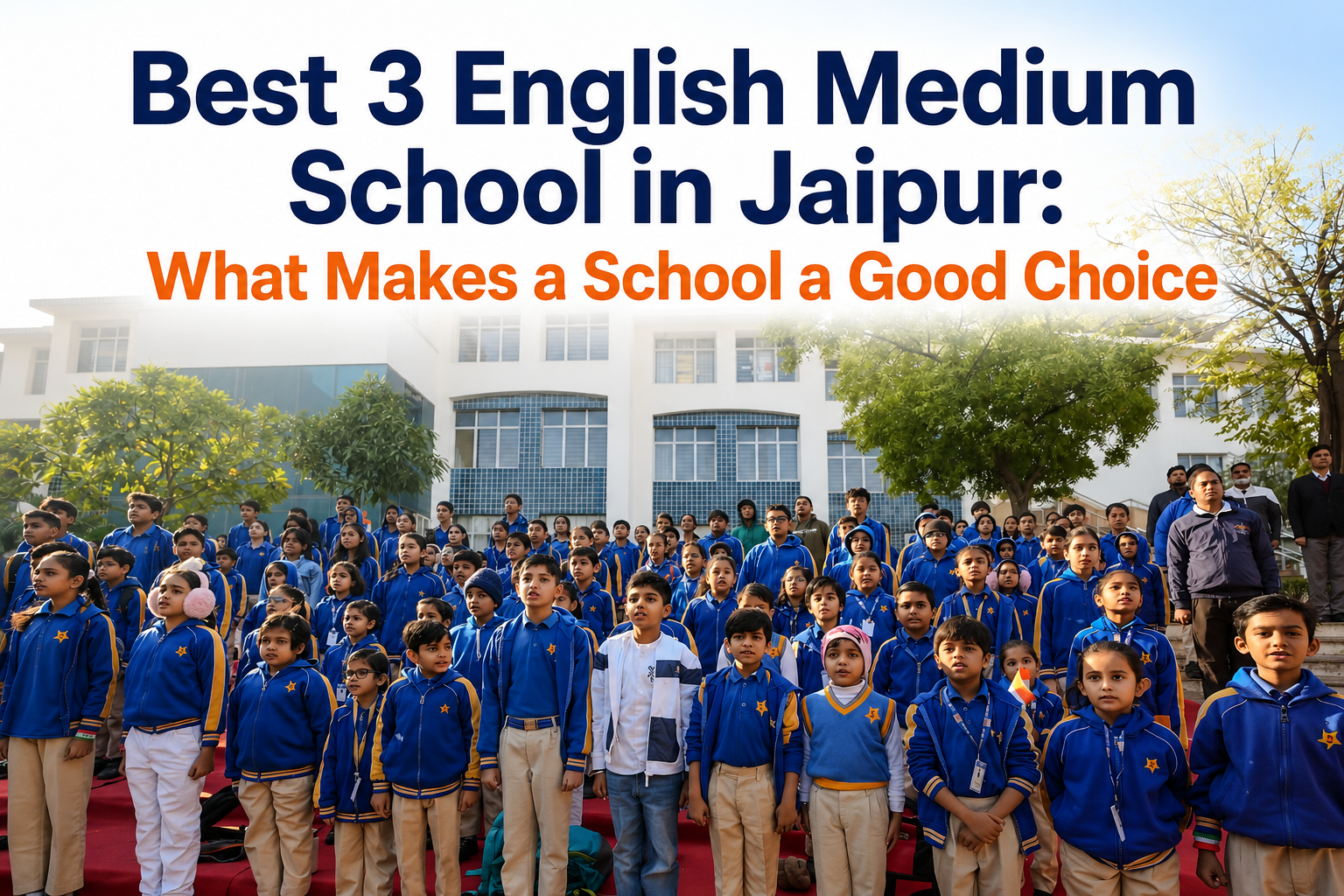 Best 3 English Medium School in Jaipur: What Makes a School a Good Choice