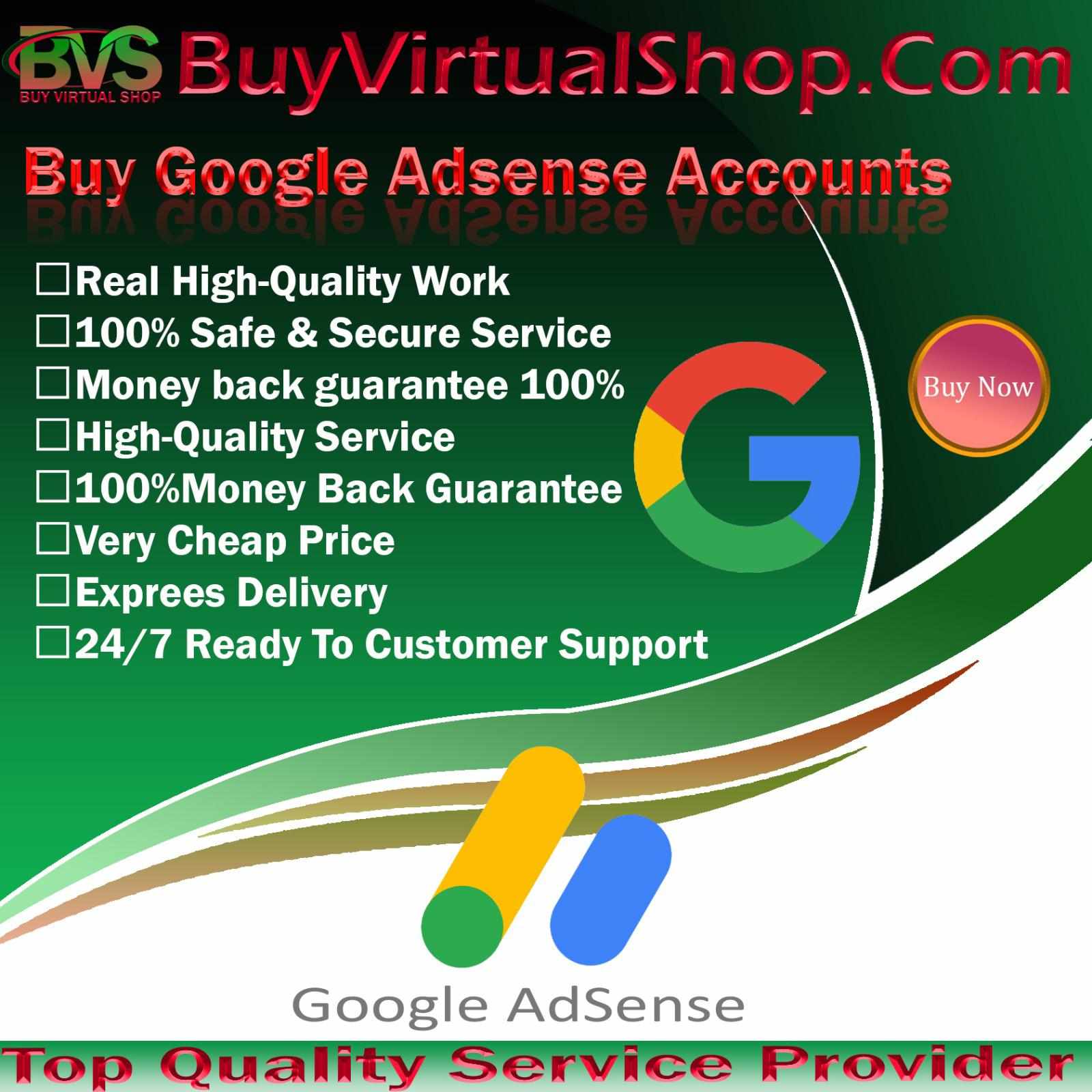 Buy Google AdSense Accounts - 100% Fully Verified &