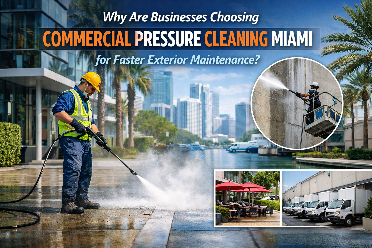 Why Are Businesses Choosing Commercial Pressure Cleaning Miami for Faster Exterior Maintenance?