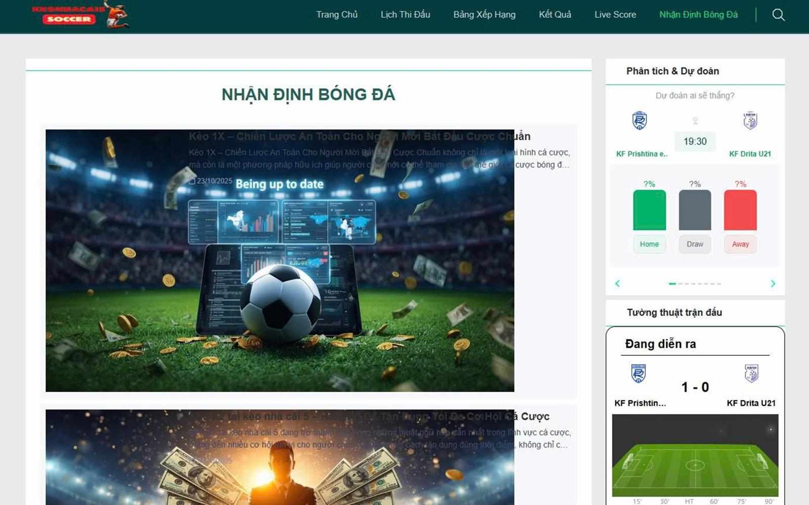 Nhận định bóng đá và những yếu tố cần chú ý khi phân tích phong độ đội bóng