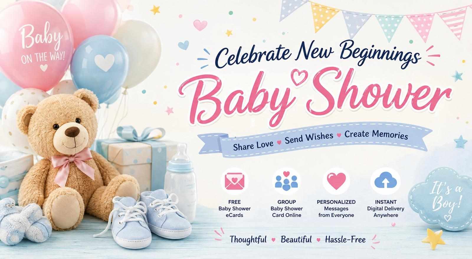 Free Baby Shower eCards | Group Baby Shower Card Online & Digital Baby Shower Card