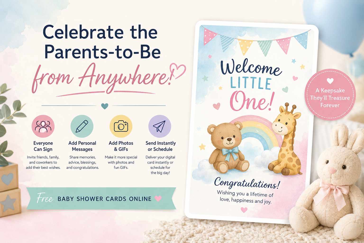Baby Shower Congratulations eCard – Celebrate the Parents-to-Be