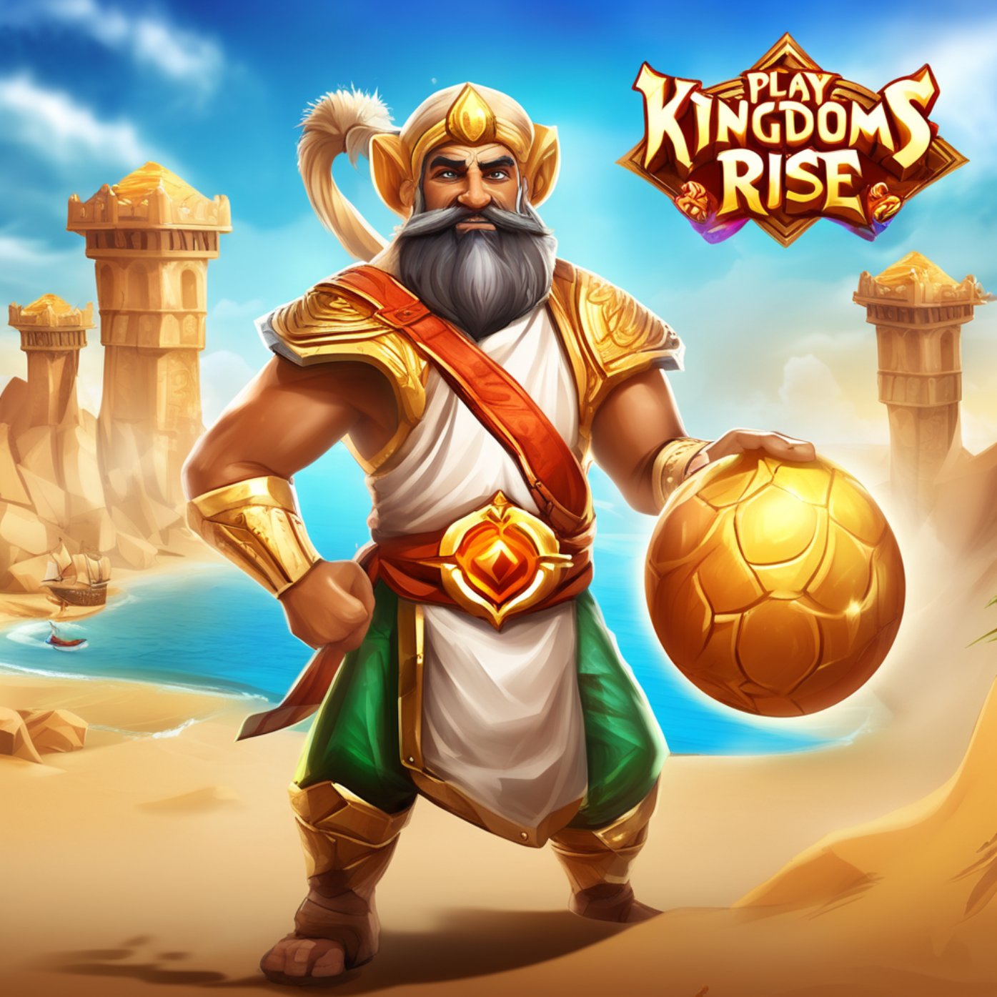 Play Kingdoms Rise: Sands of Fury Slot on BouncingBall8 Bangladesh