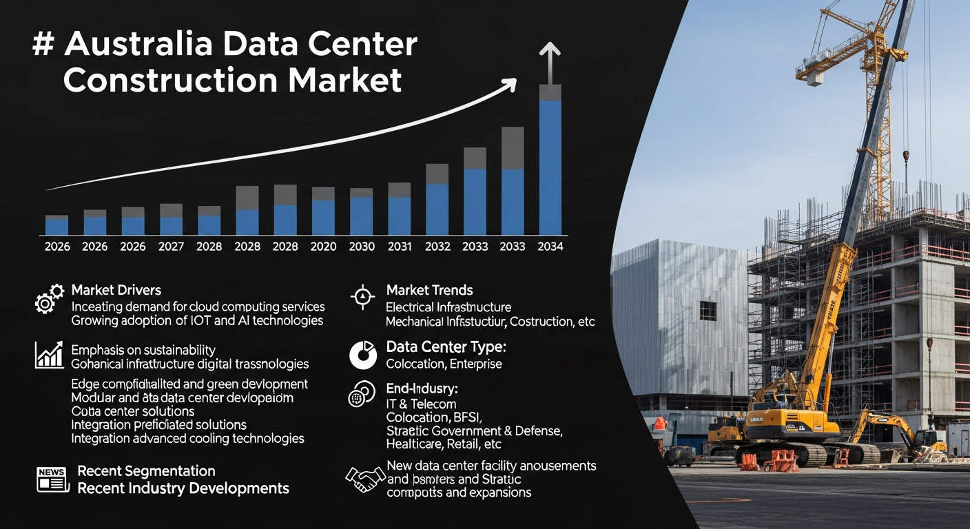 Australia Data Center Construction Market 2026 | Worth USD 2.2 Billion by 2034