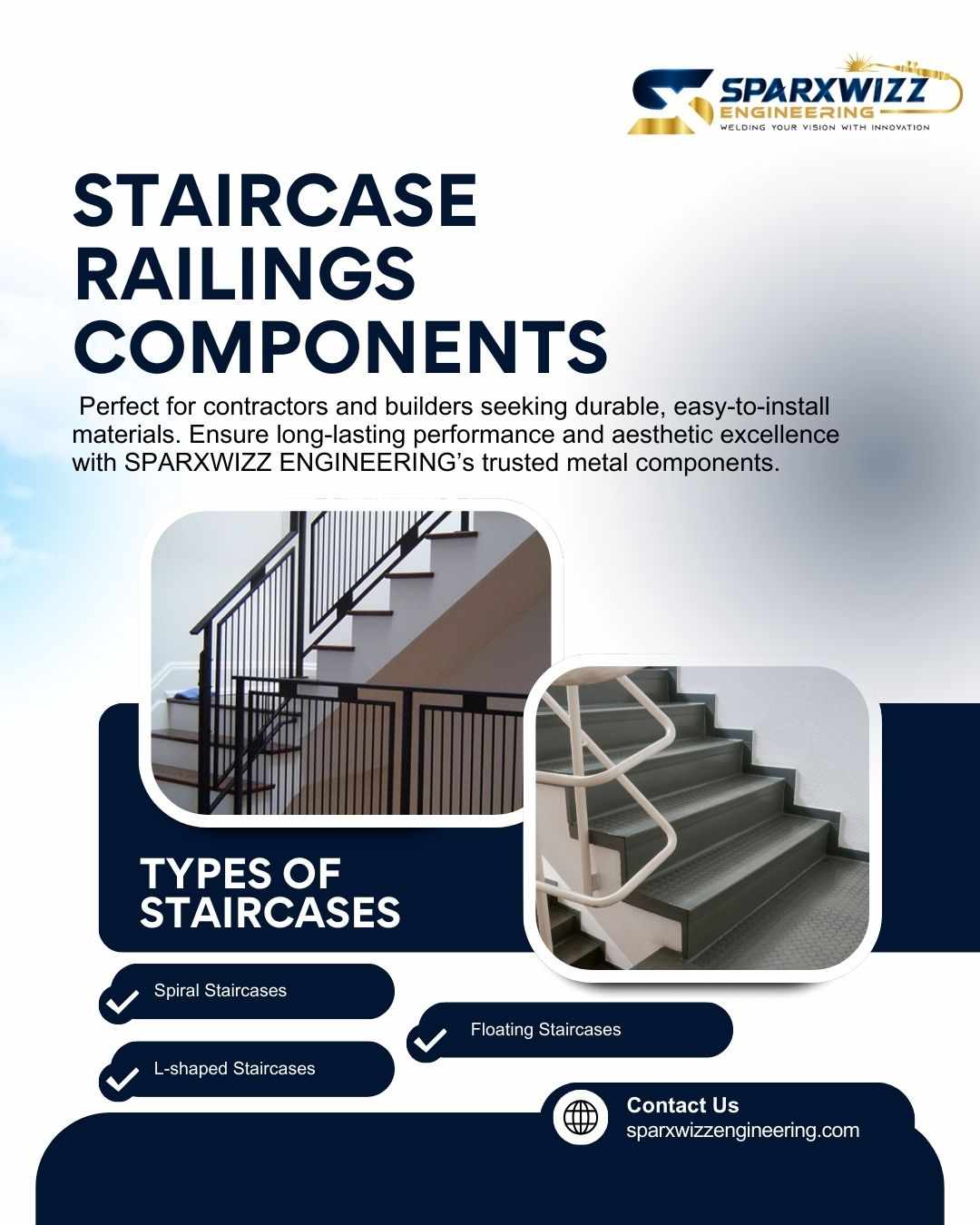 Premium Staircase Railing Components for Strong Installations