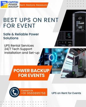 Best UPS on Rent for Event | Safe & Reliable Power Solutions