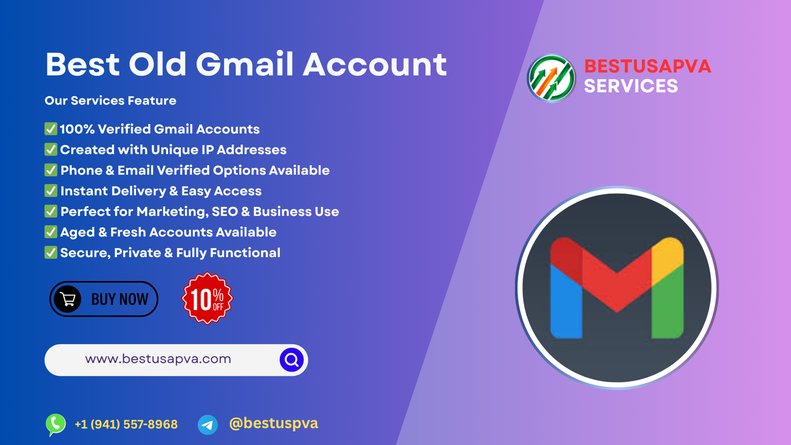 Where to Buy Aged PVA Gmail Accounts?(PVA & Aged)