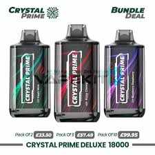 Crystal Prime Deluxe 18000 Box of 10 Bulk Buy Pack