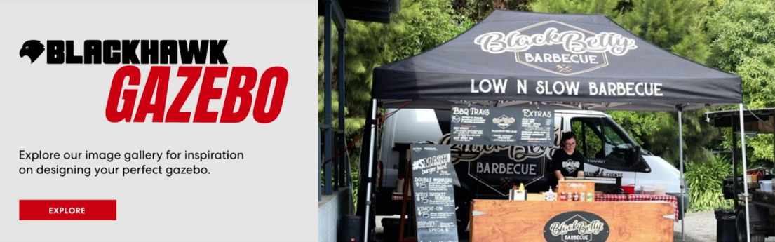 Custom Printed Marquees | Blackhawks.co.nz