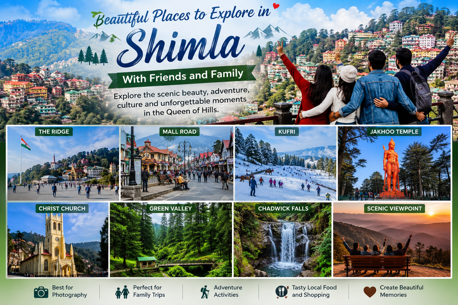 Beautiful Places to Explore in Shimla With Friends and Family
