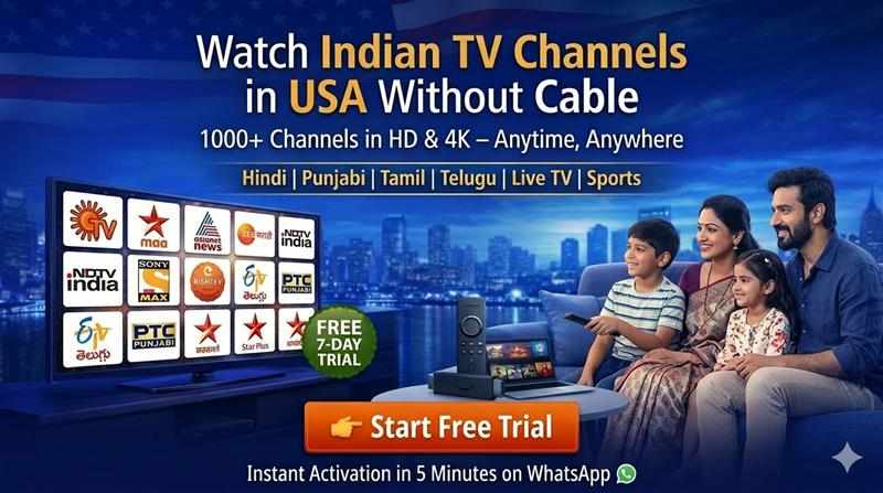Watch Indian TV Channels in USA Without Cable