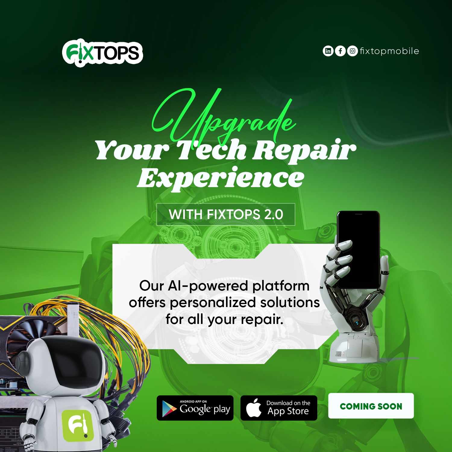 "Revolutionizing Tech Repair: A Seamless Experience with FixTops AI"
