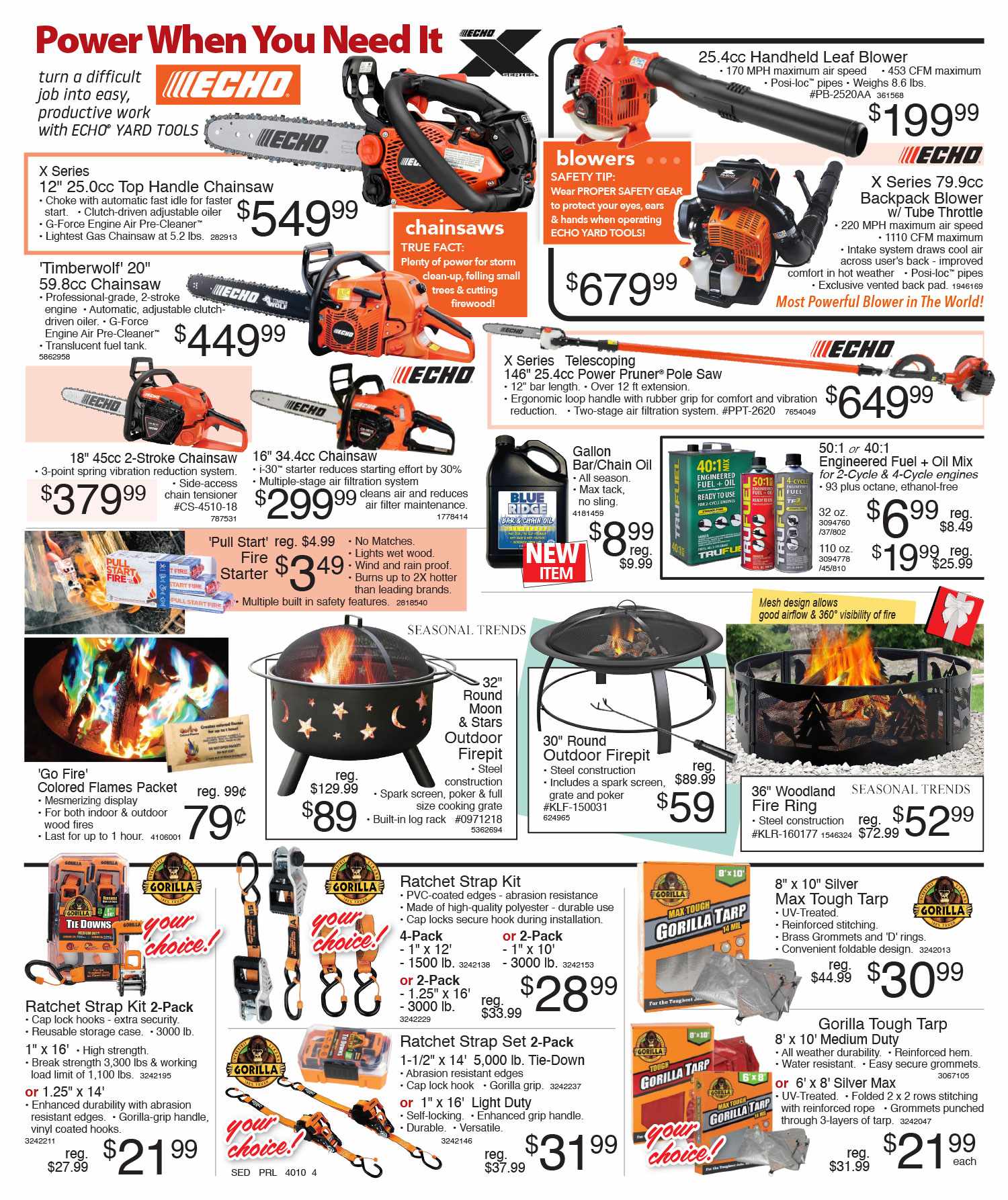 Echo X Series Power Sale – Chainsaws, Blowers & Outdoor Gear for Every Job