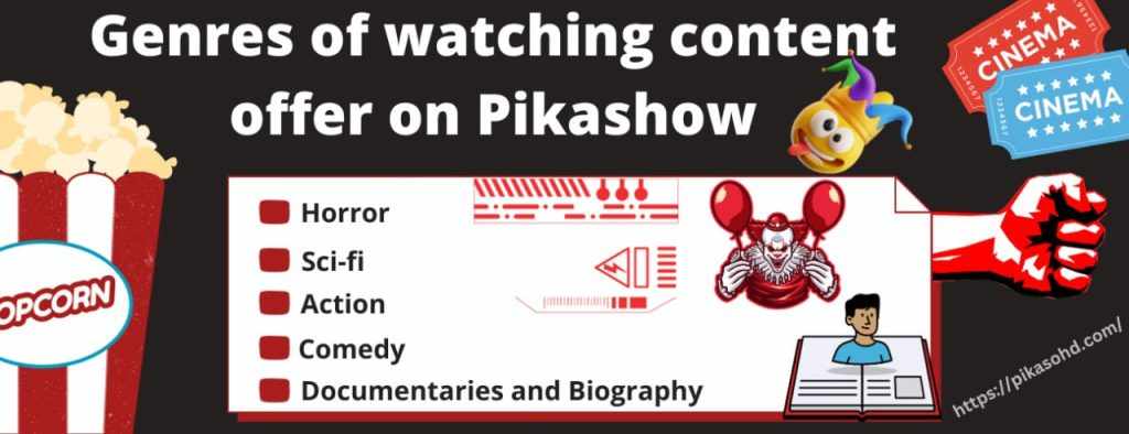 Types of Genres on Pikashow