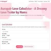 Aurapair Love Calculator