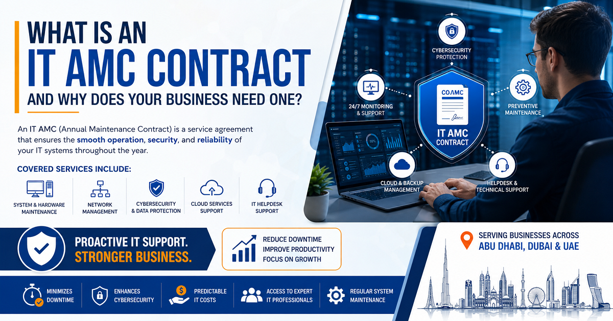 How Abu Dhabi Businesses Can Improve IT Performance and Security with IT AMC Services