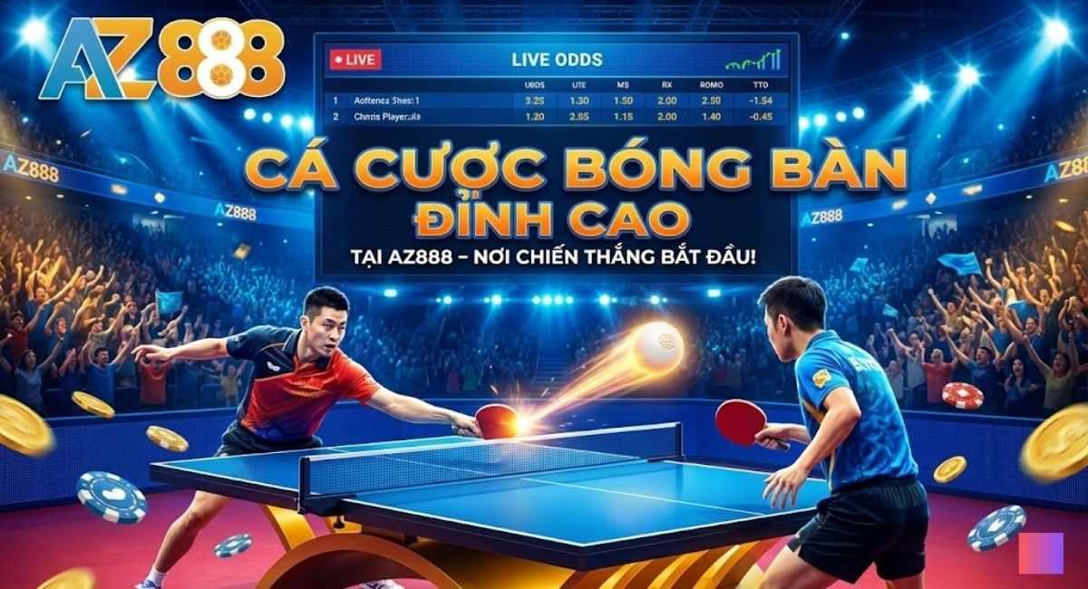 Hướng Dẫn Cách Chơi Cá Cược Bóng Bàn Tại Nhà Cái AZ888 Chi Tiết