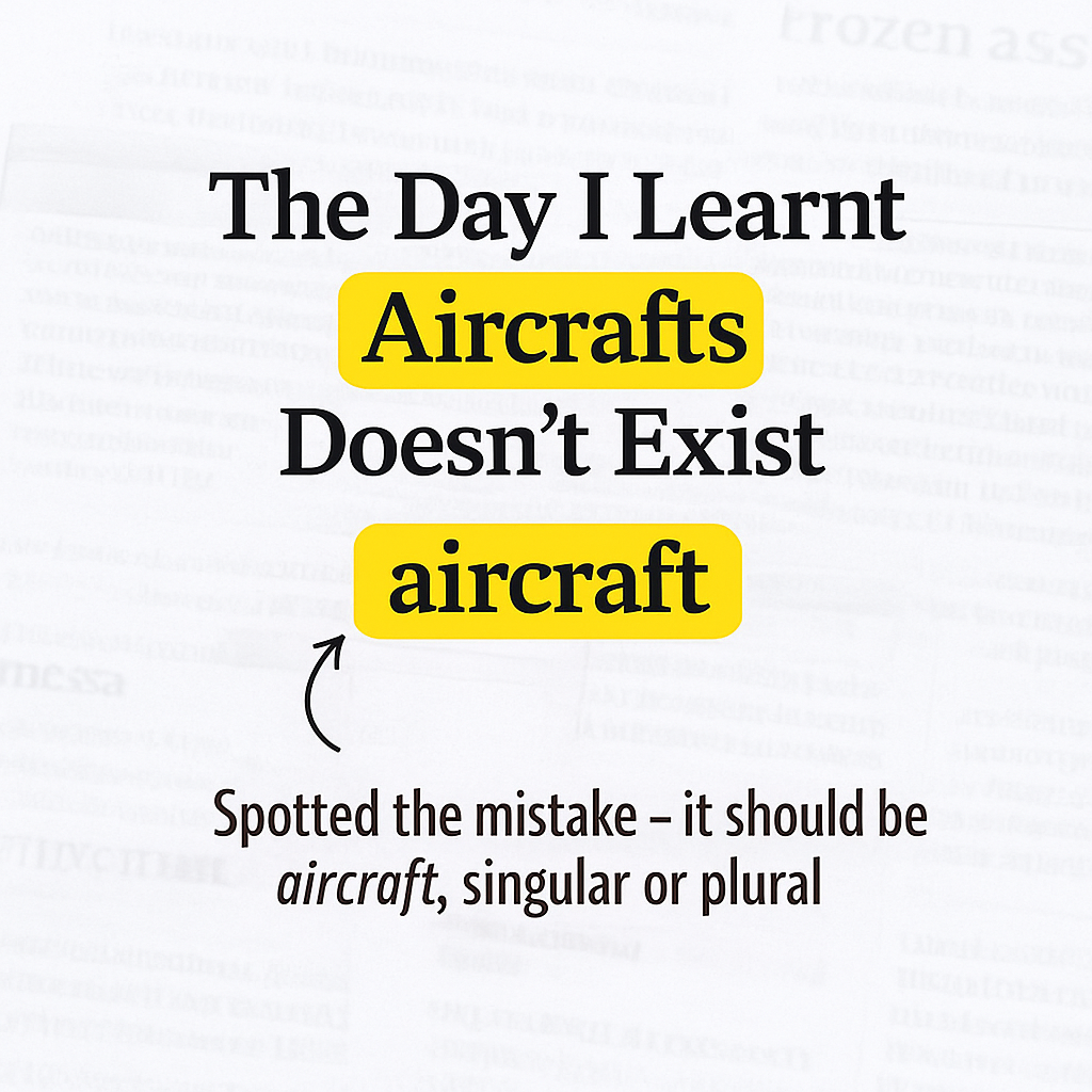 An embarrassing slip, a sharp editor, and a grammar truth that stuck