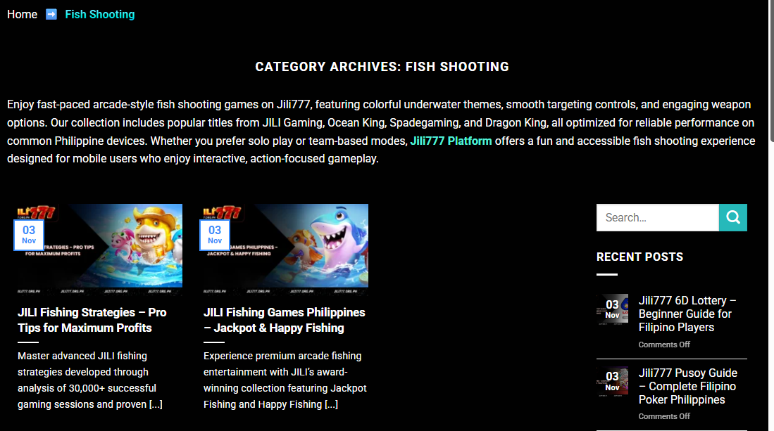 Why Filipinos Enjoy Fish Shooting on Jili777