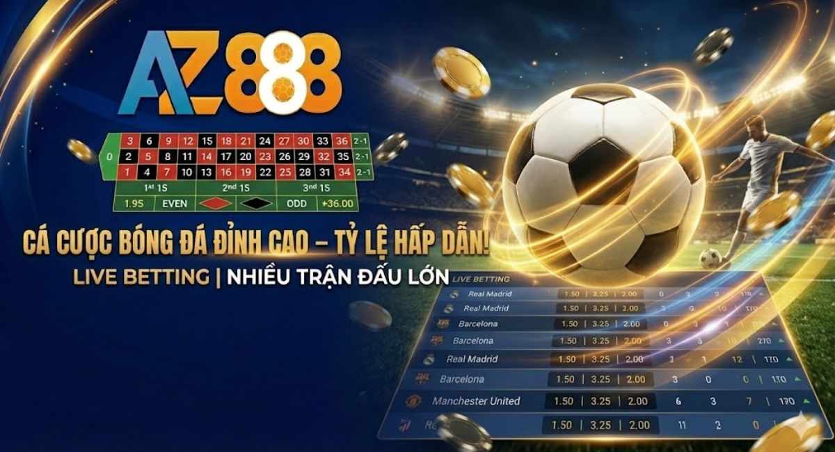 Cá Cược Bóng Đá – Hình Thức Đặt Cược Hấp Dẫn Tại AZ888