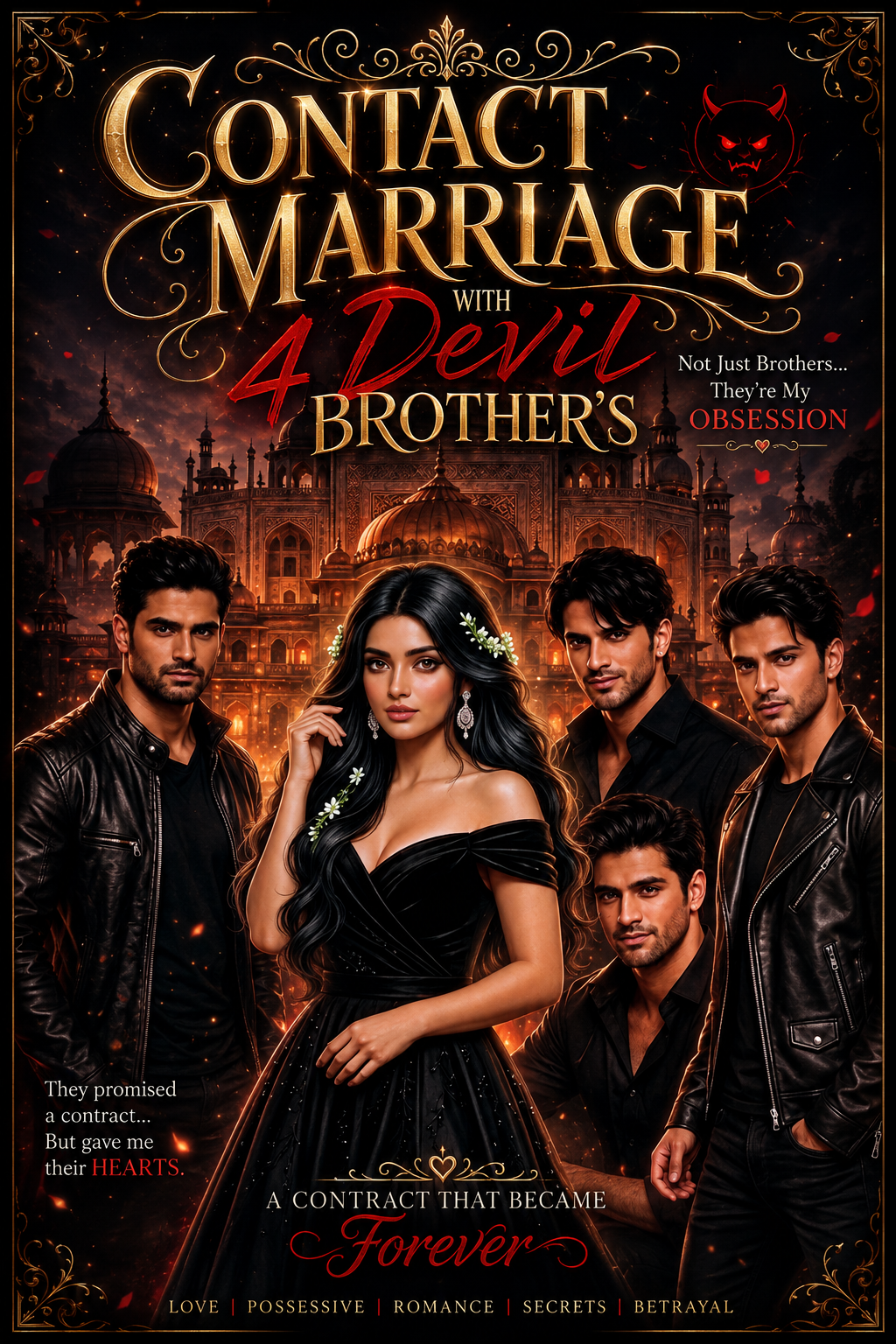 Contract marriage with 4 devil 👿 brother's