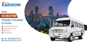 Best Uses of a 14 Seater Tempo Traveller on Rent in Pune for Group Trips @KadCabs