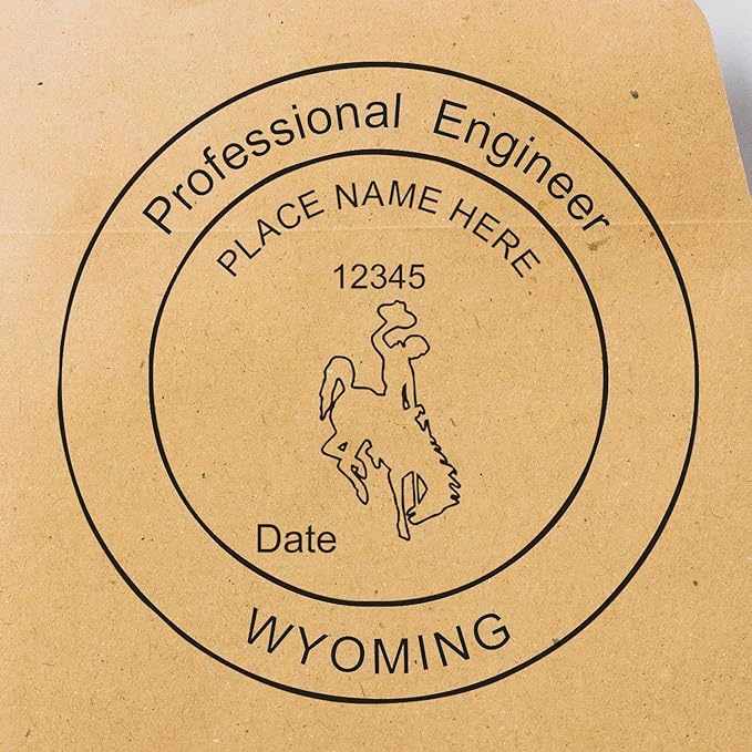 MaxLight Pre-Inked Stamp for Wyoming Professional Engineers: Precision and Compliance in Every Impression
