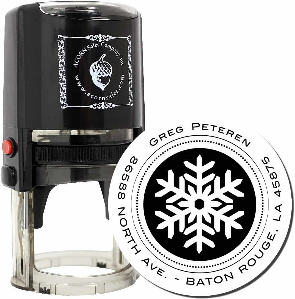 Self-Inking Snowflake Profile Address Stamper: A Perfect Blend of Style and Convenience