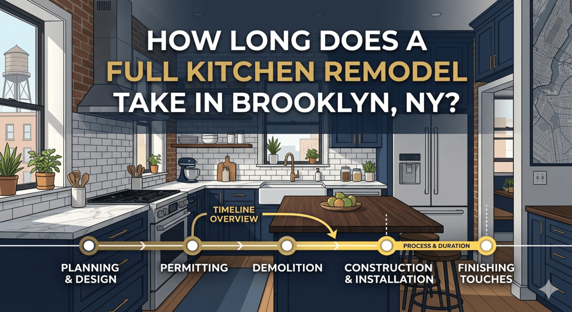 How Long Does a Full Kitchen Remodel Take in Brooklyn, NY?