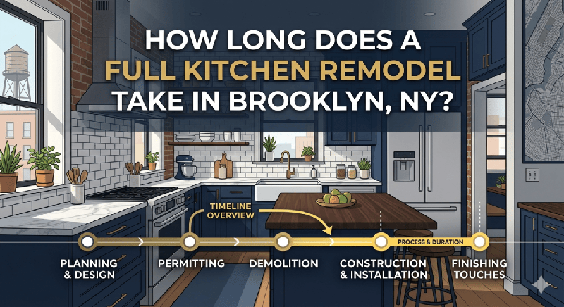 How Long Does a Full Kitchen Remodel Take in Brooklyn, NY?