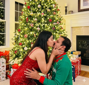 Sandhya has fun with Dad