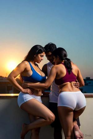 Poonam’s pounding Part 2: Poonam has fun with Nephew's friend and his sister.