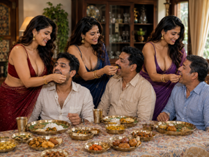 Anita's Family  Erotic  Treasures VOL5:    Part 3 -  Deepa chats with Raj while watching others' fun. Read 50% for free on blog. Link in Part 1.